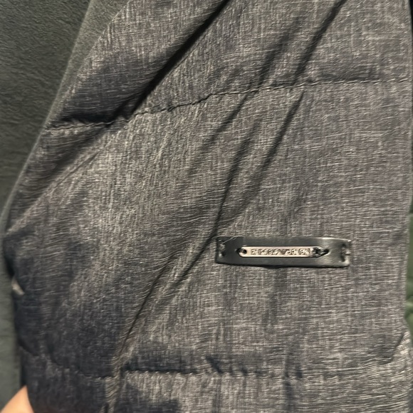 Emporio Armani Genuine Mutton Leather w/ Fabric Mix Bomber Jacket - Picture 4 of 9